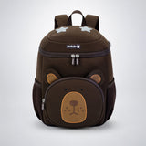 LSB Brown 3D Bear Soft Neoprene Backpack for Toddlers & Kids, 3yrs - 5yrs