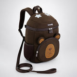 LSB Brown 3D Bear Soft Neoprene Backpack for Toddlers & Kids, 3yrs - 5yrs
