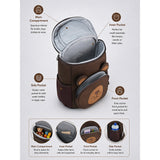 LSB Brown 3D Bear Soft Neoprene Backpack for Toddlers & Kids, 3yrs - 5yrs