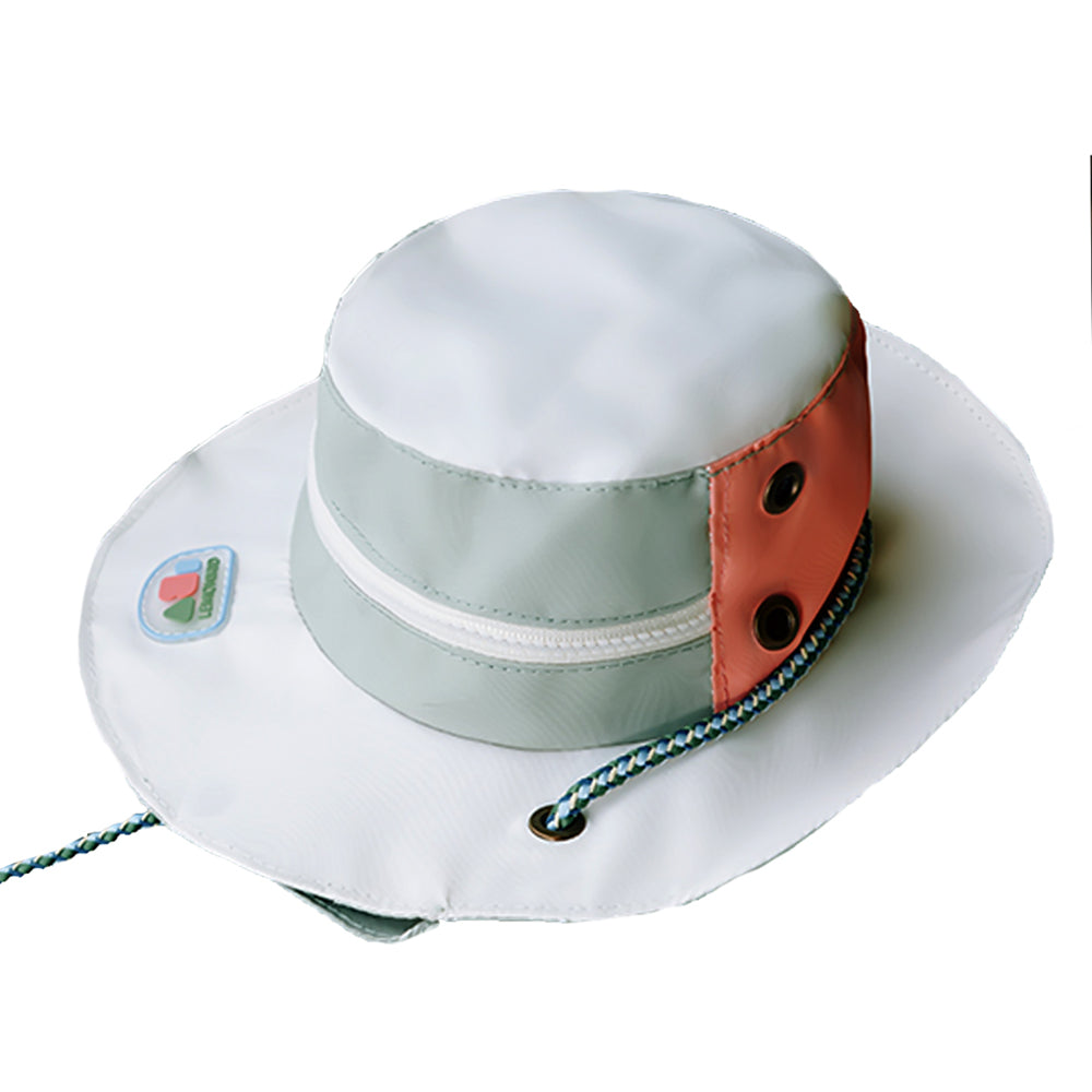 Little Surprise Box,Cream Safari Hat Shape Casual Mini size Outdoor/Beach Sling Bag for Kids