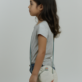 Little Surprise Box,Cream Safari Hat Shape Casual Mini size Outdoor/Beach Sling Bag for Kids