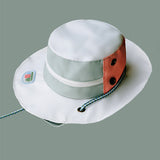 Little Surprise Box,Cream Safari Hat Shape Casual Mini size Outdoor/Beach Sling Bag for Kids
