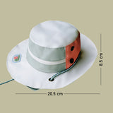 Little Surprise Box,Cream Safari Hat Shape Casual Mini size Outdoor/Beach Sling Bag for Kids