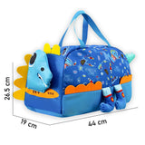 Little Surprise Box,Blue 3d Dino Legs Theme Kids Duffle Bag for Classes and Travel, 5 yrs +
