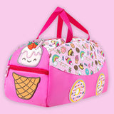 Little Surprise Box,Donuts Candy Theme Kids Duffle Bag for Classes and Travel, 5yrs +