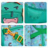 Little Surprise Box,Green Happy Monster Theme Kids Duffle Bag for Classes and Travel, 5 yrs +