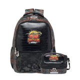 Little Surprise Box,2pcs set of Jurasic Dino School Backpack & matching Lunchbag for Kids, 5yrs - 10yrs