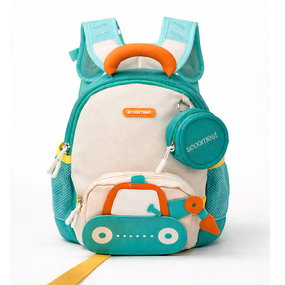 LSB Mini 2d Dumper Truck Toddlers Backpack for Nursery school and Travel