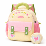 LSB Mini Green & Pink Butterfly toddlers Backpack for nursery school and travel