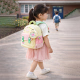 LSB Mini Green & Pink Butterfly toddlers Backpack for nursery school and travel