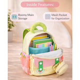 LSB Mini Green & Pink Butterfly toddlers Backpack for nursery school and travel