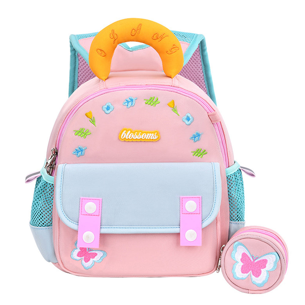 LSB Mini Pink & Blue Butterfly toddlers Backpack for nursery school and travel
