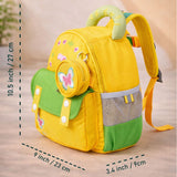 LSB Mini Yellow & Green Butterfly toddlers Backpack for nursery school and travel