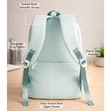 Mint Dog Print 2 Pcs Combo Set - Matching Backpack & Tote Bag with Detachable Pouch for Kids & Teens