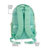 Little Surprise Box,3pcs Shiny Mint Star Matching Backpack, Lunch Bag and Stationery Pouch, 8yrs to Adults