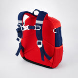 LSB Navy & Red Car Soft Neoprene Backpack for Toddlers & Kids, 3yrs to 5yrs