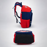LSB Navy & Red Car Soft Neoprene Backpack for Toddlers & Kids, 3yrs to 5yrs