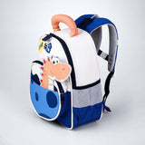 LSB Roar Blue Orange Dino Backpack for Toddlers & Kids