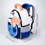 LSB Roar Blue Orange Dino Backpack for Toddlers & Kids