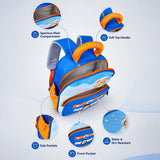 LSB Orange Blue Donut Backpack for Toddlers & Kids