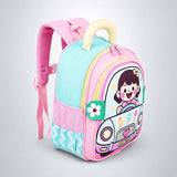 LSB Pink Girl Car Ride Backpack for Toddlers & Kids