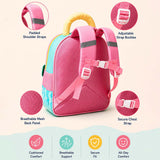 LSB Pink Girl Car Ride Backpack for Toddlers & Kids