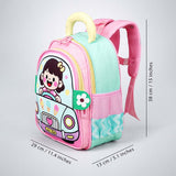 LSB Pink Girl Car Ride Backpack for Toddlers & Kids