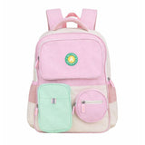 LSB Pink & Mint 3 different pocket style school backpack for older kids & Adults