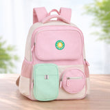LSB Pink & Mint 3 different pocket style school backpack for older kids & Adults