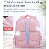LSB Pink & Mint 3 different pocket style school backpack for older kids & Adults