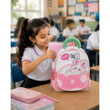 LSB Roar Pink Cat Backpack for Toddlers & Kids