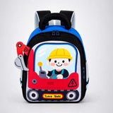 LSB Red 3D 3d Trucker Baby Backpack for Toddlers & Kids