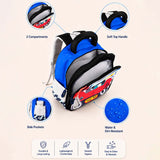 LSB Red 3D 3d Trucker Baby Backpack for Toddlers & Kids