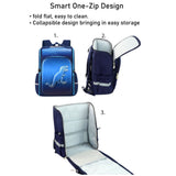 Little Surprise Box,Shimmer Geometric Blue Dino School Backpack for Kids,6yrs - 10yrs