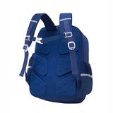 Little Surprise Box,Cobalt & Dark Blue Crest Design School Backpack for Kids