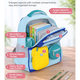 LSB Teal & Yellow 3 different pocket style school backpack for older kids & Adults