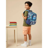 Little Surprise Box,2pcs Monster Truck School Backpack & matching Lunchbag for Kids, 5yrs - 10 yrs