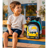 LSB Yellow 3D 3d Trucker Baby Backpack for Toddlers & Kids