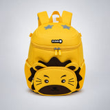 LSB Yellow 3D Lion Face Soft Neoprene Backpack for Toddlers & Kids, 3yrs - 5yrs