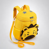 LSB Yellow 3D Lion Face Soft Neoprene Backpack for Toddlers & Kids, 3yrs - 5yrs