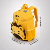 LSB Yellow 3D Lion Face Soft Neoprene Backpack for Toddlers & Kids, 3yrs - 5yrs