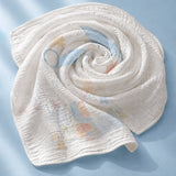 LSB Giraffe Star Catcher Super Soft Muslin Cotton Blanket for Newborns & Infants with Free Storage Pouch