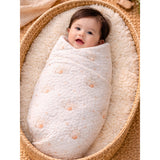 LSB Berry Wooland Theme Soft Quilted Cotton Winter Wrapper with Hood for Newborn & Infants with Free storage Pouch