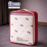 LSB Grey Car Theme Soft Cotton Winter Wrapper with Hood for Newborn & Infants with Free storage Pouch