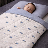 LSB Grey Car Theme Soft Cotton Winter Wrapper with Hood for Newborn & Infants with Free storage Pouch