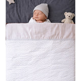 LSB Small Leaves Theme Soft Cotton Winter Wrapper with Hood for Newborn & Infants with Free storage Pouch