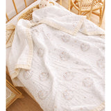 LSB Wreath Wooland Theme Soft Quilted Cotton Winter Wrapper with Hood for Newborn & Infants with Free storage Pouch