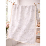 LSB Wreath Wooland Theme Soft Quilted Cotton Winter Wrapper with Hood for Newborn & Infants with Free storage Pouch