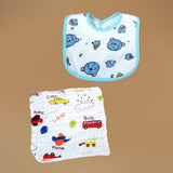 LSB 13 pcs Blue Monkey soft Satin pouch Newborn Hamper /Gift Box for Baby, 0-6 months