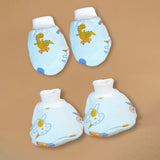 LSB 13 pcs Blue Monkey soft Satin pouch Newborn Hamper /Gift Box for Baby, 0-6 months